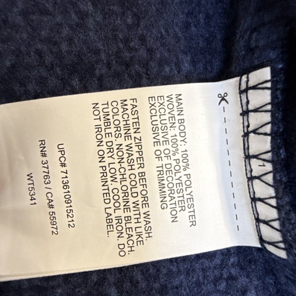 Ben Hogan Performance Men Med Dura Fleece Full Zip Golf Jacket, up to Color BLUE - Picture 9 of 9